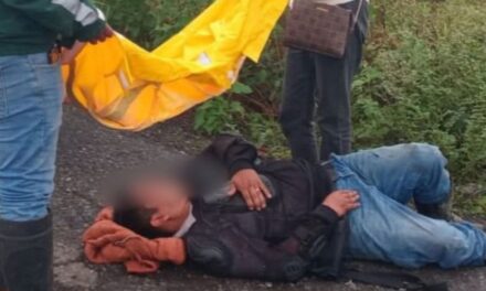 Motociclista resulta lesionado en Álamo tras caer por presunta falla mecánica