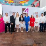 El alcalde Dr. Jesús Fomperoza y la presidenta del DIF Tuxpan, Melba López Gutiérrez, rindieron el cuarto informe de gobierno