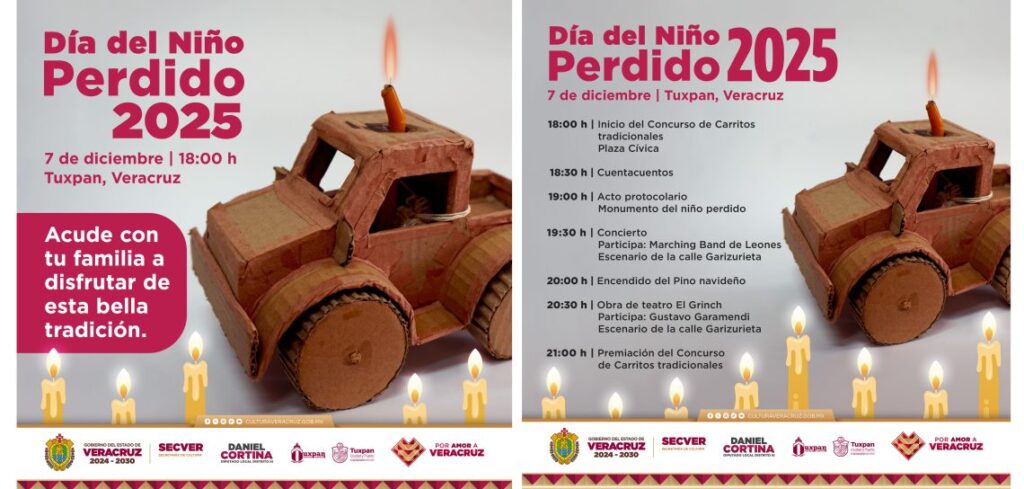 Participa en las actividades por el Día del Niño Perdido en Tuxpan ...