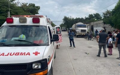 Pánuco: Choque de motocicletas en deja dos lesionados