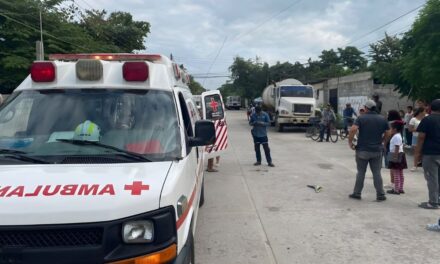 Pánuco: Choque de motocicletas en deja dos lesionados