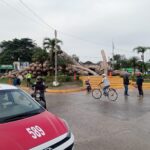 Colapsa el Monumento al Colotero en Álamo Temapache; símbolo citrícola enfrenta su mayor prueba