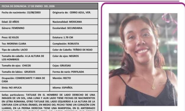 Activan Protocolo Alba por la desaparición de joven en Cerro Azul