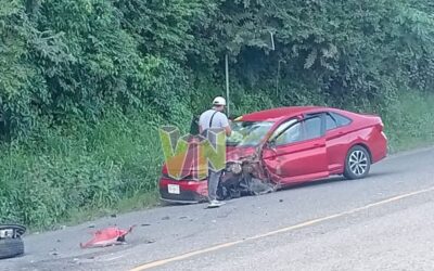 Álamo: Choque en la curva de Citlaltépetl