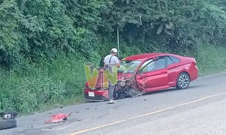 Álamo: Choque en la curva de Citlaltépetl