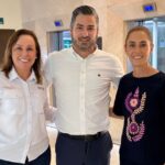 Daniel Cortina recibe a la presidenta Claudia Sheinbaum y a la gobernadora Rocío Nahle en Tuxpan