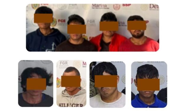 FGE detiene a 8 personas en cateos realizados en diversos municipios del Estado