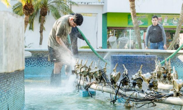 Atendiendo las indicaciones del presidente municipal Daniel Cortina, así avanzan las acciones de embellecimiento de la ciudad.